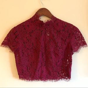 Lace crop top